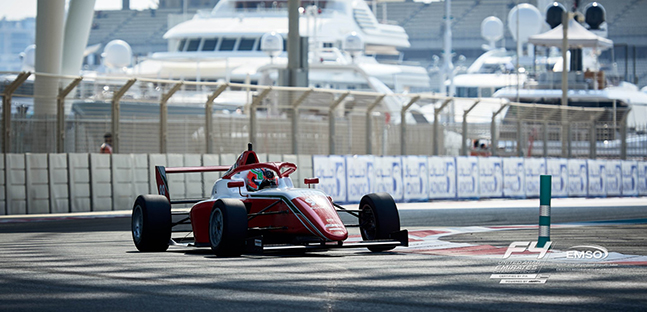 F4 UAE, test a Dubai<br />Antonelli e Prema al comando