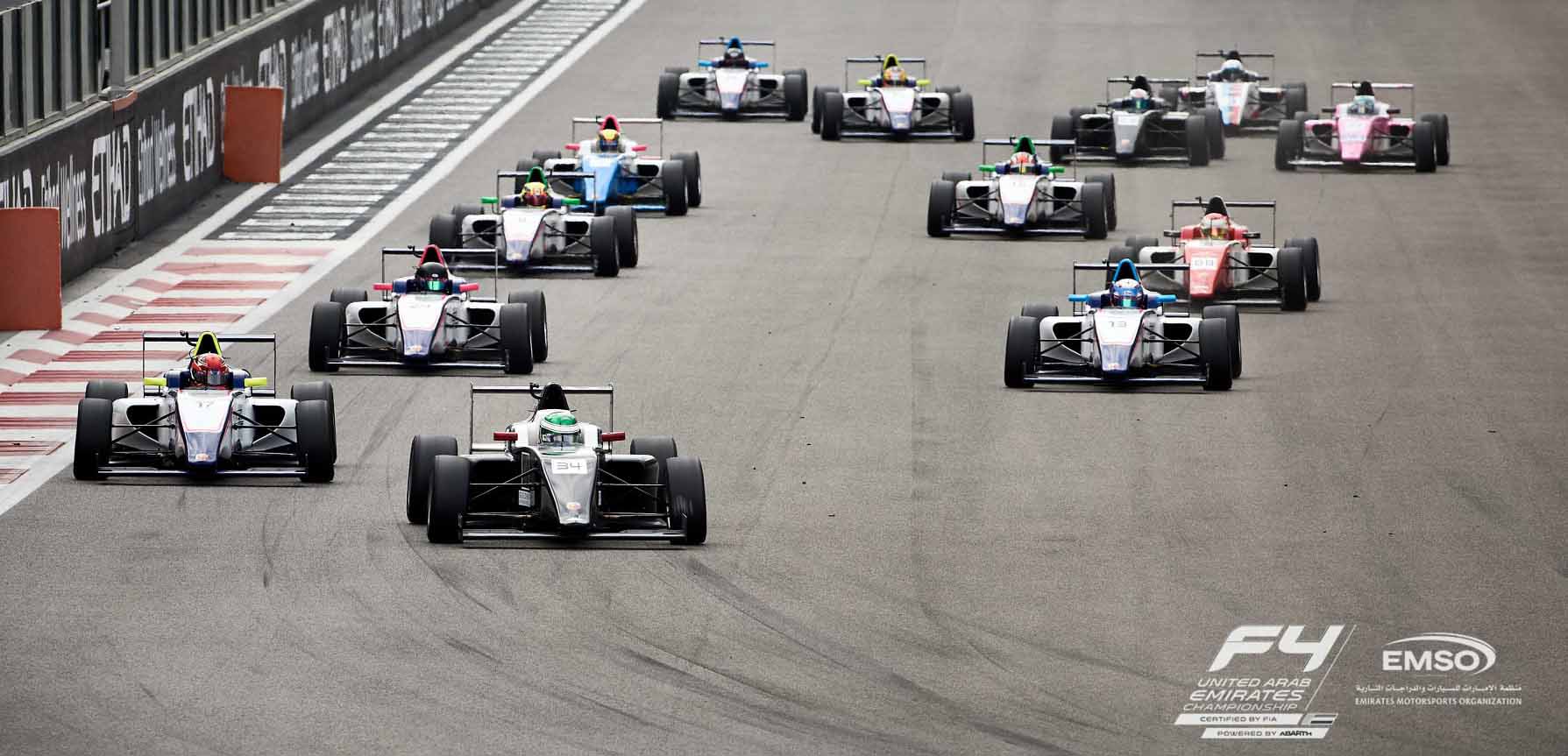 F4 UAE a Yas Marina<br />Seconda vittoria per Trulli e Cram