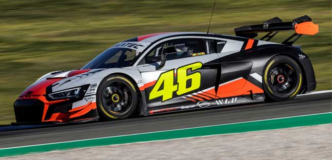 Test di Rossi a Valencia<br />con l'Audi del team WRT