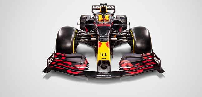 Presentata la Red Bull-Honda di<br />Perez e Verstappen, gli anti Mercedes