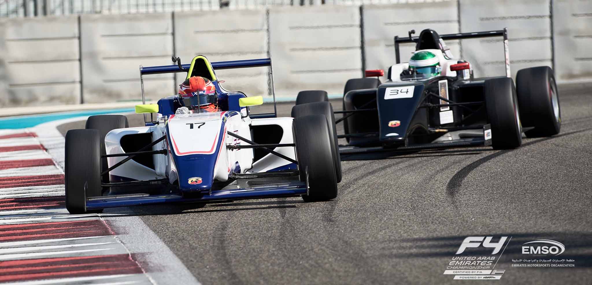 F4 UAE a Yas Marina<br />Trulli aggancia Van't Hoff