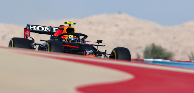 Test a Sakhir - Mattino 3° giorno<br />Red Bull davanti con Perez, Leclerc 2°