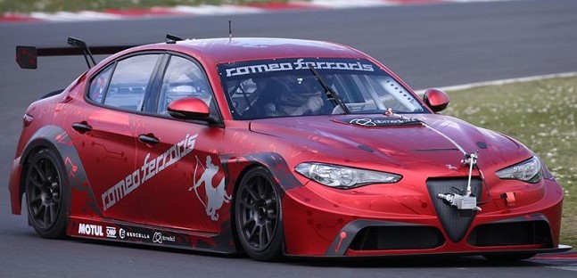 PURE ETCR, la Giulia gira a Vallelunga <br />Esordio per l’Alfa di Romeo Ferraris 