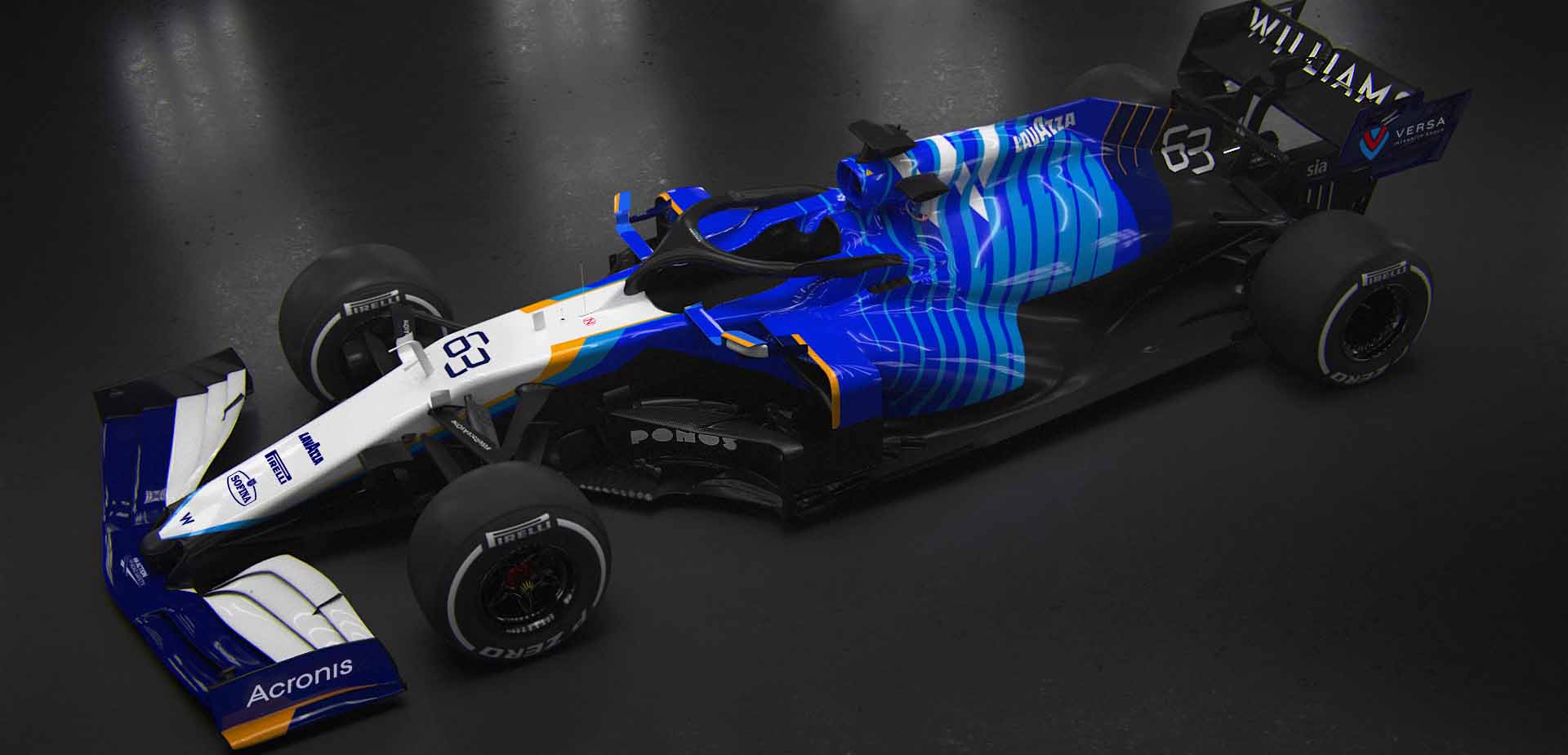 Williams mostra la FW43B<br />Livrea completamente rivista