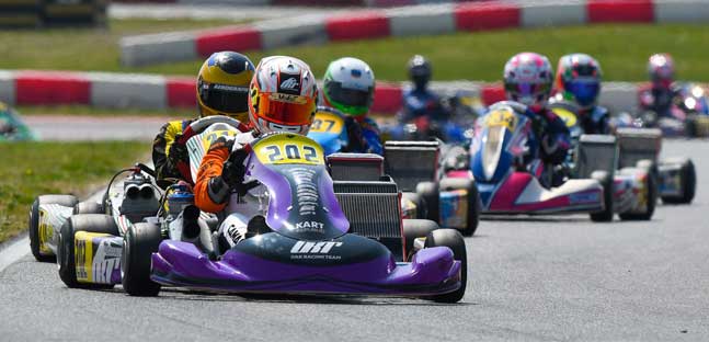 WSK Super Master Series a Lonato<br />Camara (OK), Al Dhaheri (OKJ) in fuga 