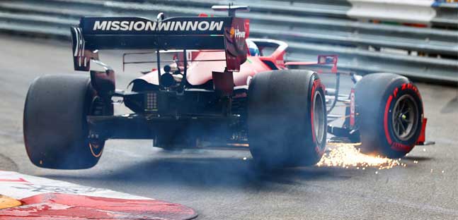 Ufficiale: &egrave; il mozzo posteriore <br />sinistro che ha fermato Leclerc