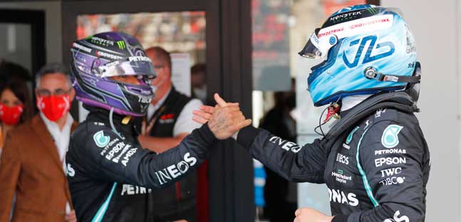 Il compagno di Hamilton nel 2022?<br />Lewis non ha dubbi e vuole Bottas