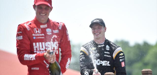 Mid-Ohio, gara<br />Newgarden resiste per la prima 2021