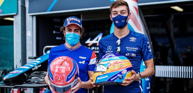 Russell beffato da Alonso in Austria,<br />ma lo spagnolo &egrave; il suo fan principale