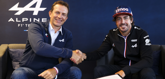 Alonso e Alpine avanti insieme:<br />contratto esteso per il 2022