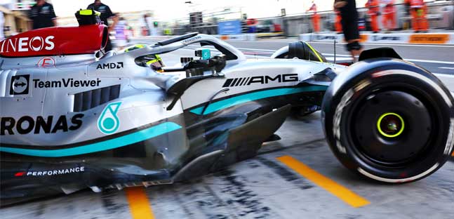 Yas Marina - Libere 1<br />Comandano Hamilton e Russell