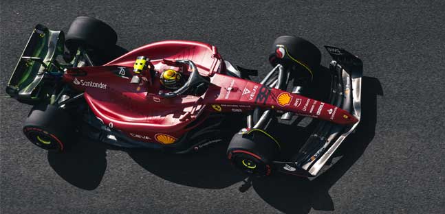 Test a Yas Marina, mattina<br />Ferrari davanti con Leclerc e Shwartzman