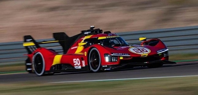 Ferrari ha effettuato ad Alcaniz<br />il primo test di durata della 499P 
