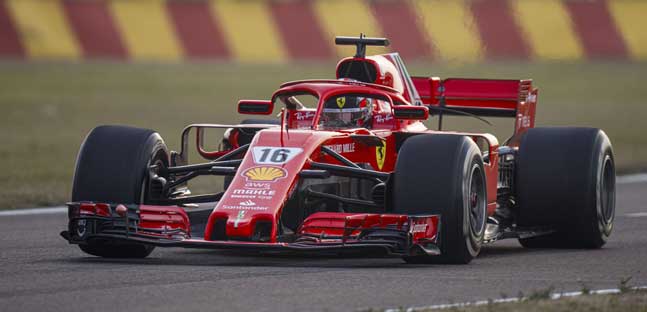 Il test Ferrari a Fiorano<br />Sainz e Leclerc, un buon allenamento