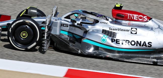 Nuove pance sottili all'estremo,<br />cos&igrave; la Mercedes W13 impressiona