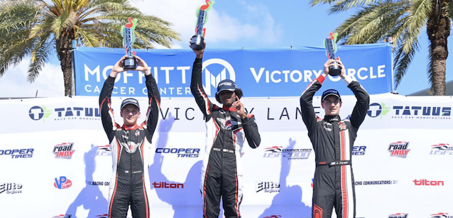 USF2000 a St. Pete<br />Pabst vince con Denmark e Rowe