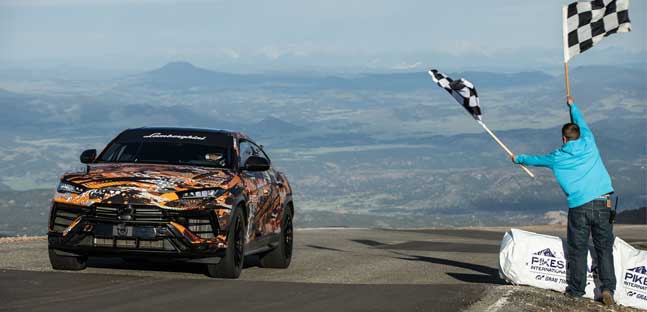 La Lamborghini Urus con Faggioli<br />&egrave; da record nella Pikes Peak