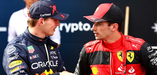 Tsunoda cambia motore<br />Verstappen e Leclerc risalgono