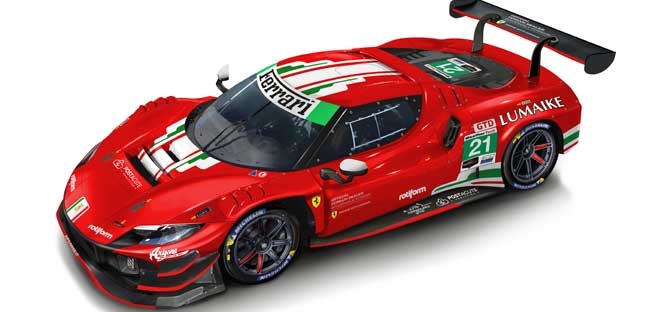 AF Corse al via con la Ferrari 296<br />per Mann-Companc-Molina-Castellacci