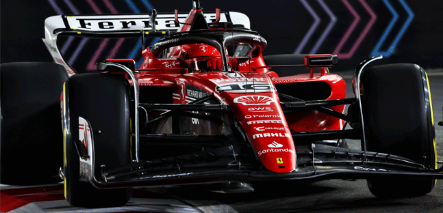Las Vegas - Qualifica<br />Leclerc in pole, Sainz secondo<br />Grazie alla FIA niente 1.fila Ferrari