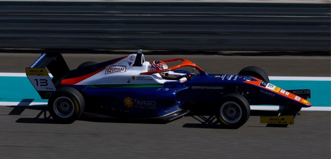 F4 UAE a Yas Marina - Gara 1<br />Wharton doma Taponen