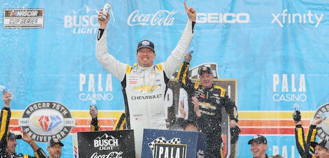 California, gara <br />La lezione di Kyle Busch