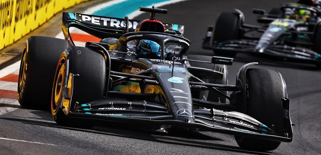 La Mercedes W14 B rinviata a Monaco<br />Aspettando il verdetto del Montmel&ograve;