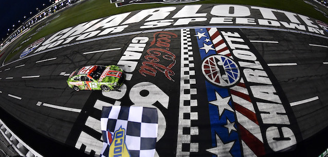 Charlotte, gara<br />Blaney re nella pioggia