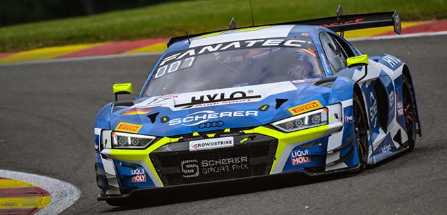 Spa – 3. ora<br />Audi in testa, Marciello recupera