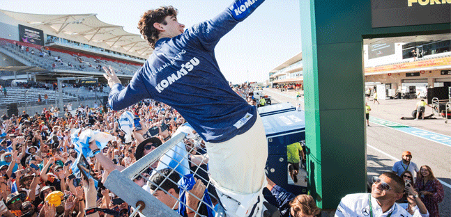Colapinto sta schiacciando Albon<br />E vince la coppa dell'ironia 