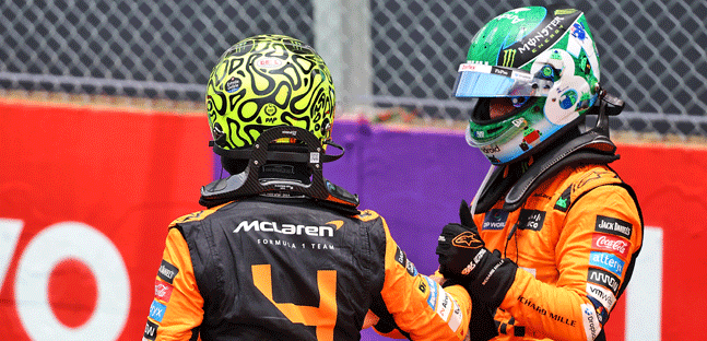 San Paolo - Gara Sprint<br />Strategia McLaren perfetta<br />Piastri fa vincere Norris