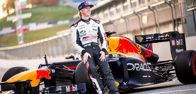 Il due volte iridato WRC Rovanper&auml;<br />ha provato la Red Bull F1 a Spielberg