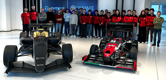 Gli studenti del Politecnico<br />di Milano in visita alla Tatuus