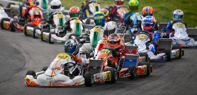 WSK Super Master Series a Sarno<br />Manche, Costoya all'ultimo giro