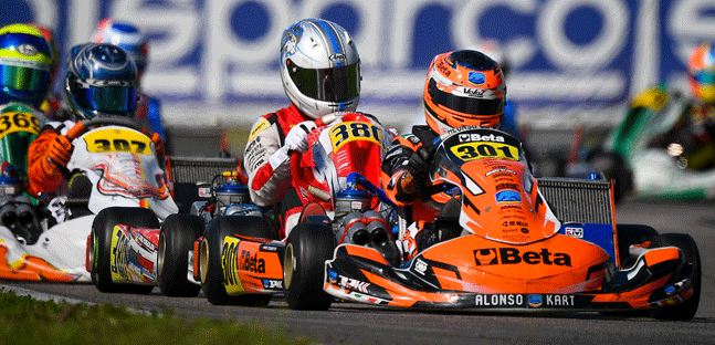 WSK Super Master Series a Sarno<br />Schaufler leader tra gli Junior