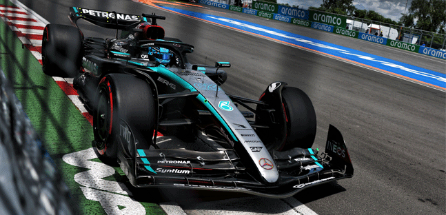 Montreal - Qualifica<br />Russell-Verstappen stesso tempo!<br />La pole all'inglese della Mercedes<br />