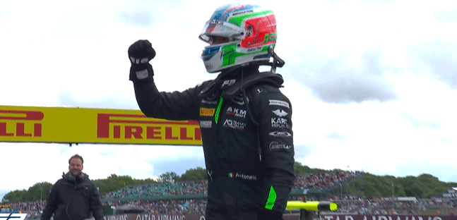Silverstone - Gara 1<br />Antonelli impressiona con la pioggia