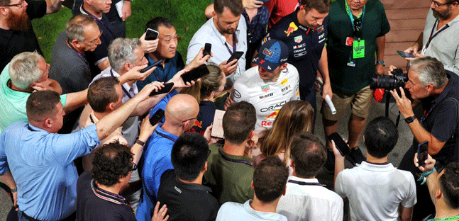La (giusta) protesta di Verstappen<br />Non parla in conferenza stampa, ma...