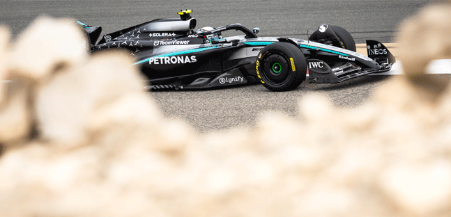 Test a Sakhir - 1° turno<br />Antonelli vola con la Mercedes