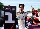Monza - Gara 2<br />Campos festeggia con Inthraphuvasak