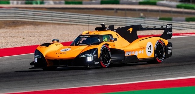 Norris prova la McLaren MCL-HY LMDh<br />Il campione di F1 ha girato a Portimão