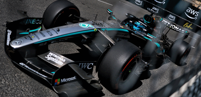 Baku - Libere 2<br />Mercedes domina con Russell-Antonelli