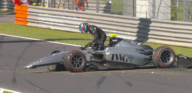 Monza, libere<br />Dunne, poi il crash di Herta<br />