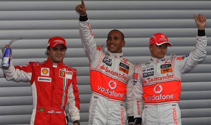 Spa - Qualifica<br>Hamilton pole, poi Massa