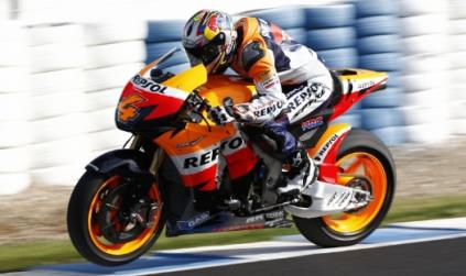Jerez, 3° turno: <br> Andrea Dovizioso il più veloce sul bagnato