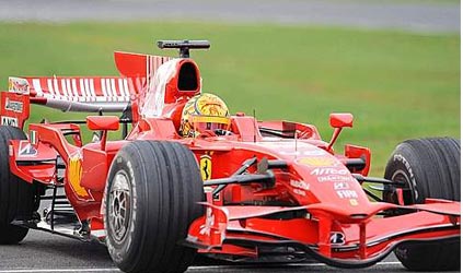 Positivo il test al Mugello di Valentino Rossi con la Ferrari