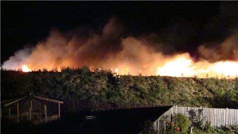 La sede del P1 Motorsport in fiamme