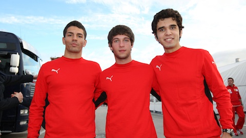 Jerez - La Ferrari promuove <br>i 'baby in rosso' della F.3 Italiana