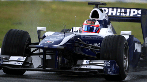 Test a Jerez, 2° giorno<br>Barrichello nella pioggia