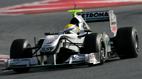 Catalunya, 3° giorno<br>Spunta la Mercedes con Rosberg